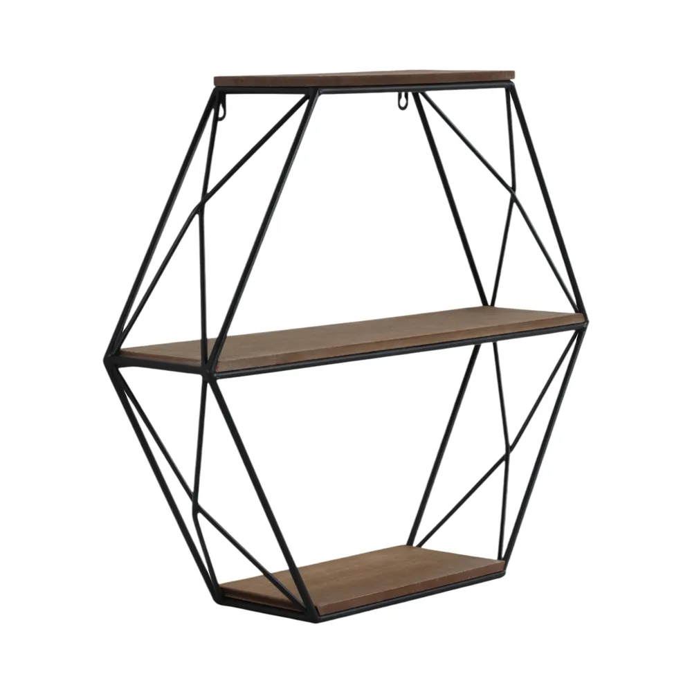 INGRIDHAVEN BROWN WALL SHELF 21 (IN)