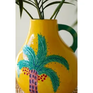 Funky Ceramic Palm Tree Vase 3