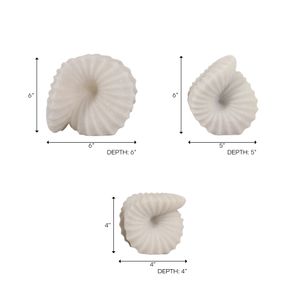 COLEMILL SET OF 3 WHITE DECOR 6 (IN) 10