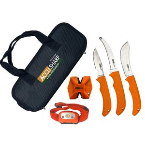 AccuSharp 6 Piece Processing Kit w/Sharpener & Headlamp 1