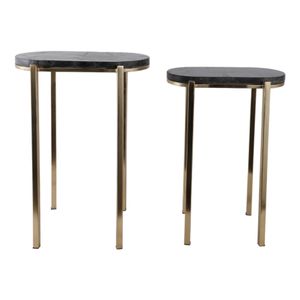 ENOCHVALE SET OF 2 BLACK TABLE 24 (IN) 5