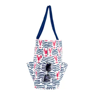 Lobster Waves Beach Bag 4