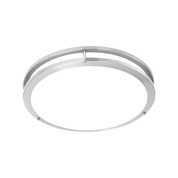 Clarion 14" Wide 1-Light Flush Mount - Brushed Nickel