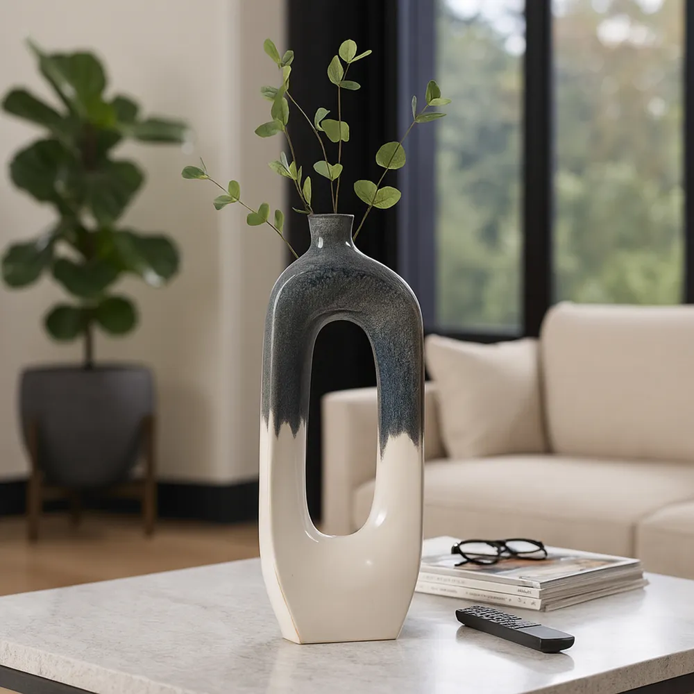 BRICE BLUE VASE 26 (IN)