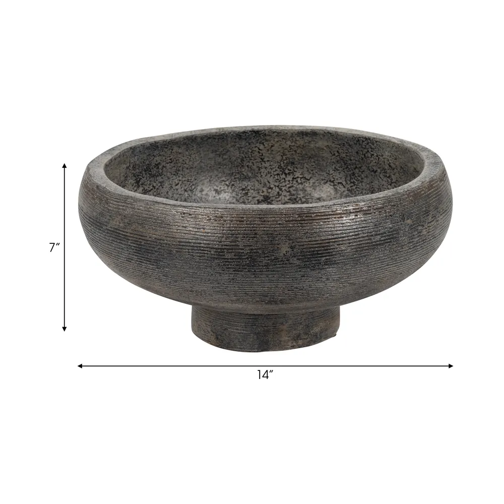 HOLLISMILL BLACK BOWL 8 (IN)