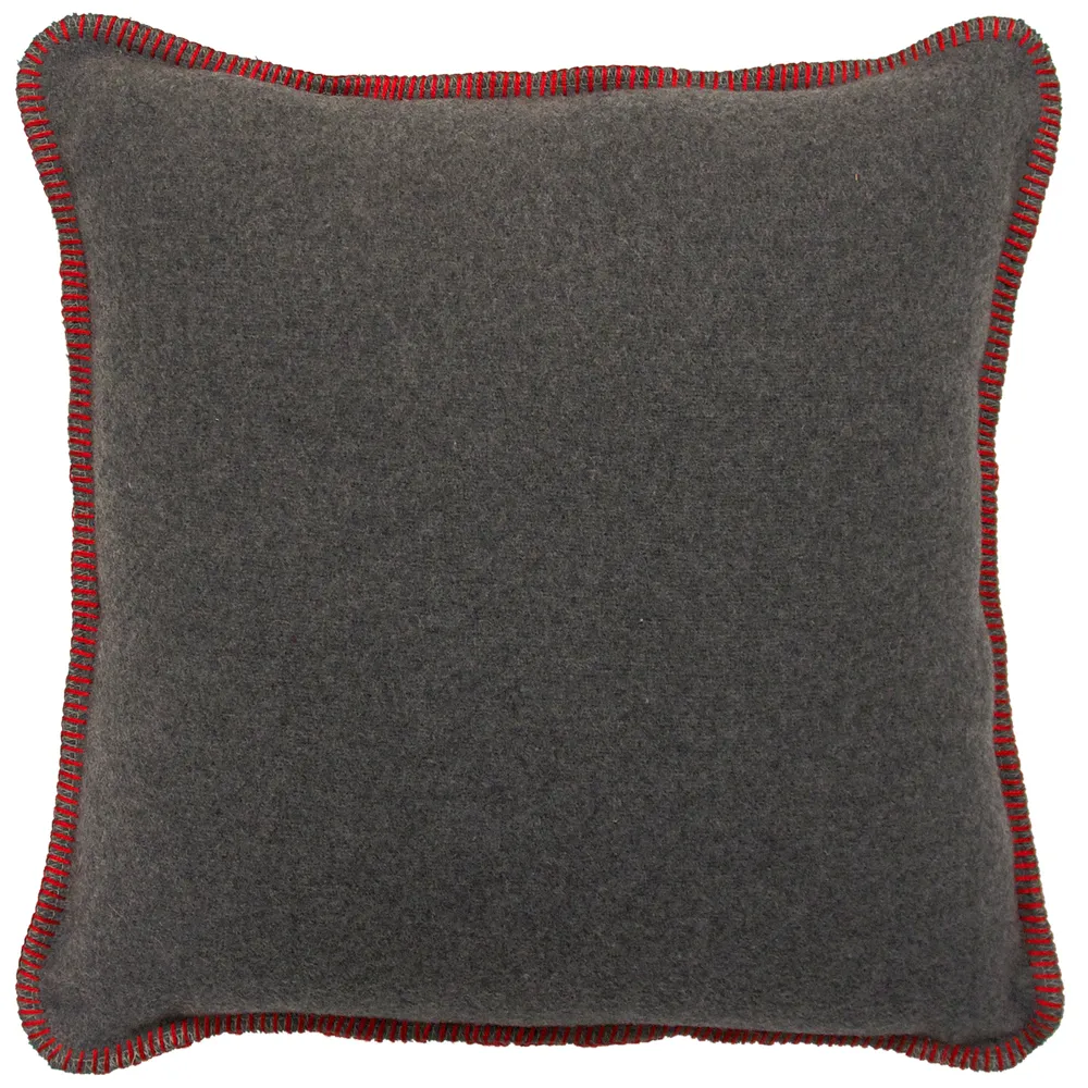 Solid Greystone (Red) - Décor Pillow - 20x20