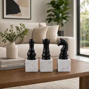 CLEOWOOD SET OF 3 BLACK DECOR 9 (IN) 9