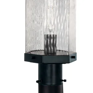Polygon 12.63'' High 1-Light Outdoor Post Light - Matte Black 3