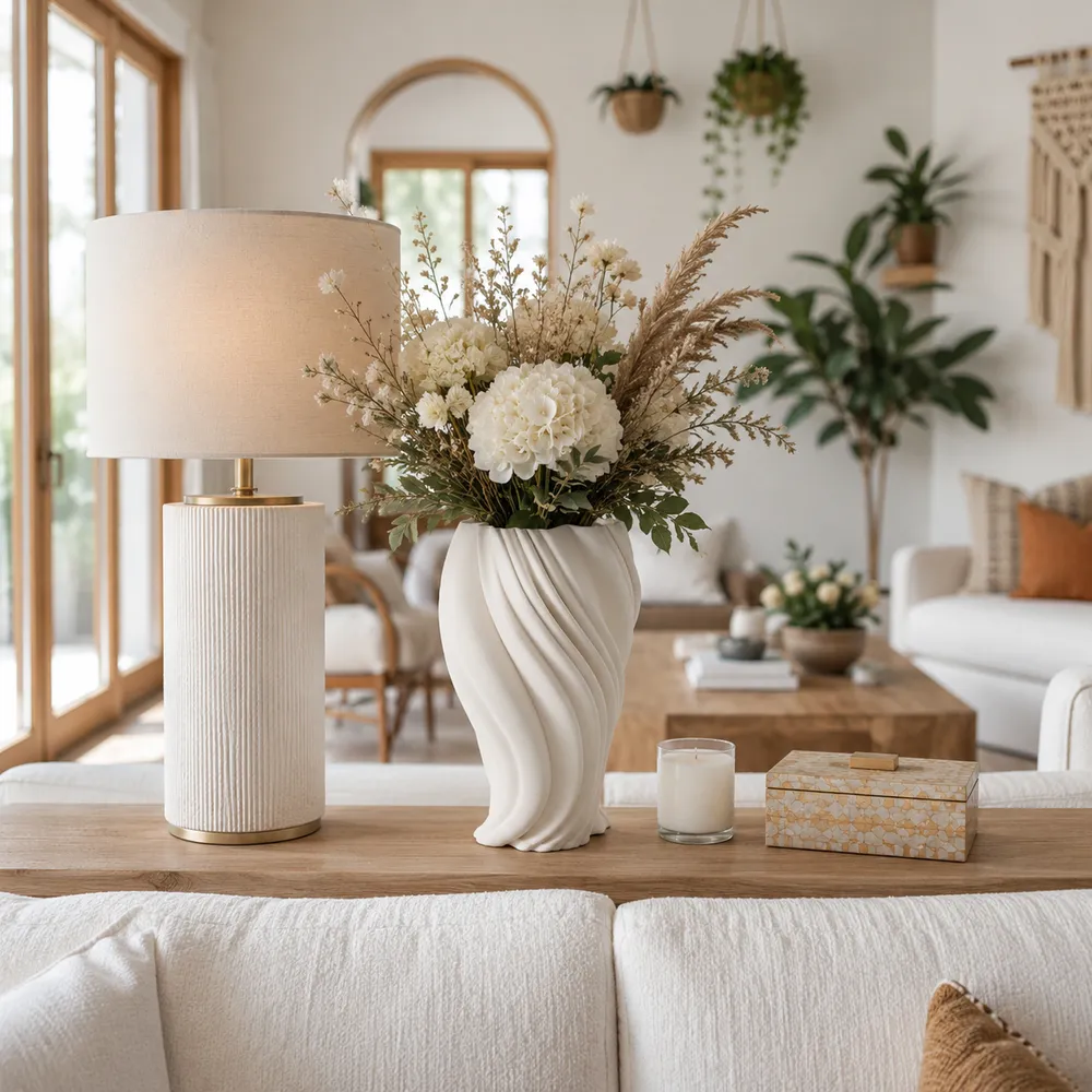 FULTONSHAW IVORY VASE 13 (IN)