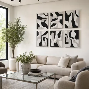 FORRESTHOLM SET OF 6 BLACK ART 20 (IN) 2