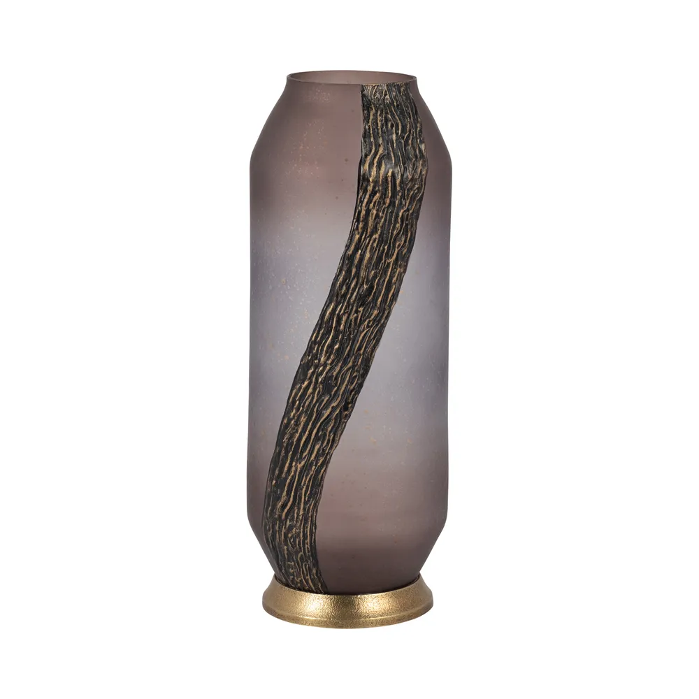 GAVINCLIFF PINK GLASS VASE 15 (IN)