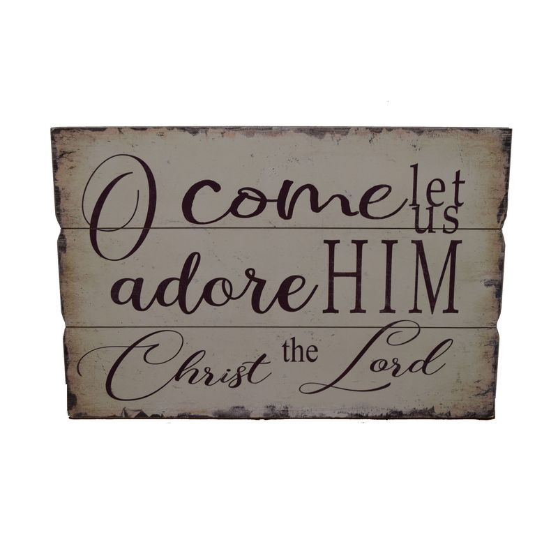 O COME LET US ADORE WALL PICTU