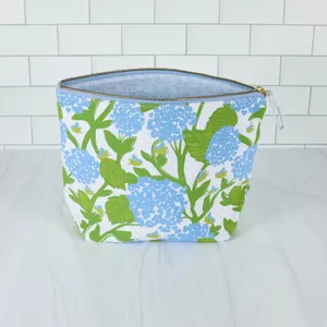 Hydrangea Bloom Large Essential Canvas Pouch Set of 2 3