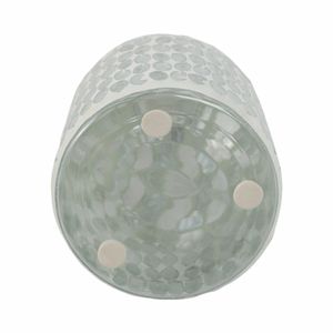 CEDARSHAW WHITE GLASS VASE 8 (IN) 8