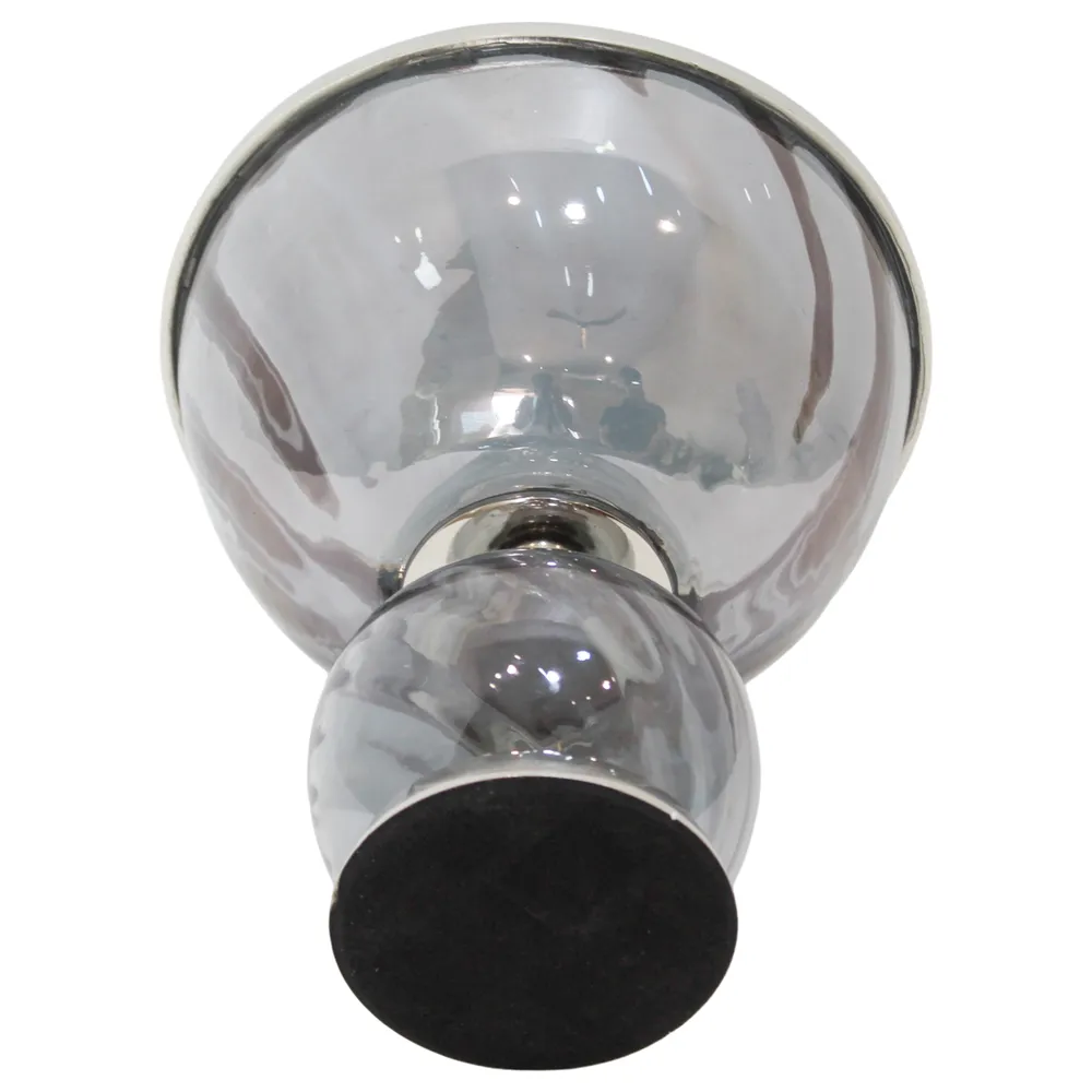 ASPENSIDE GRAY GLASS VASE 11 (IN)