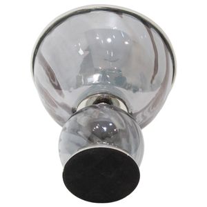 ASPENSIDE GRAY GLASS VASE 11 (IN) 6