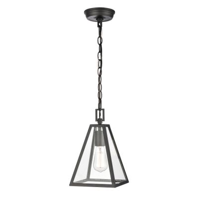 Tangent 7″ Wide 1-Light Mini Pendant - Matte black