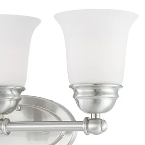 Bella 18'' Wide 3-Light Vanity Light - Brushed Nickel 2