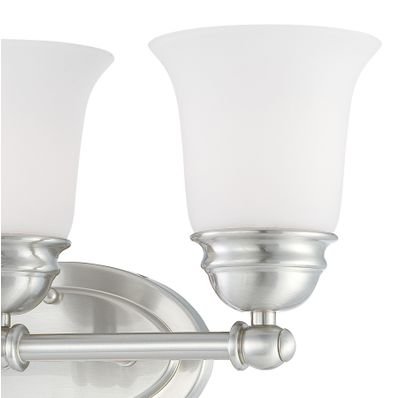 Bella 18'' Wide 3-Light Vanity Light - Brushed Nickel