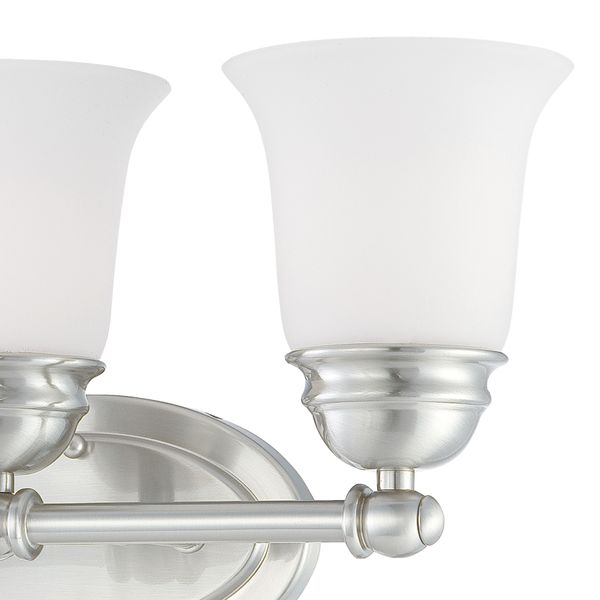 Bella 18'' Wide 3-Light Vanity Light - Brushed Nickel