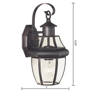 Heritage 13.25'' High 1-Light Outdoor Sconce - Painted Bronze 2