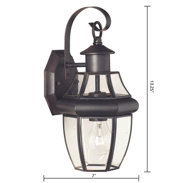 Heritage 13.25'' High 1-Light Outdoor Sconce - Painted Bronze