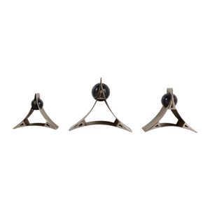 LANDONBROOK SET OF 3 SILVER WALL SCULPTURES 10 (IN) 7