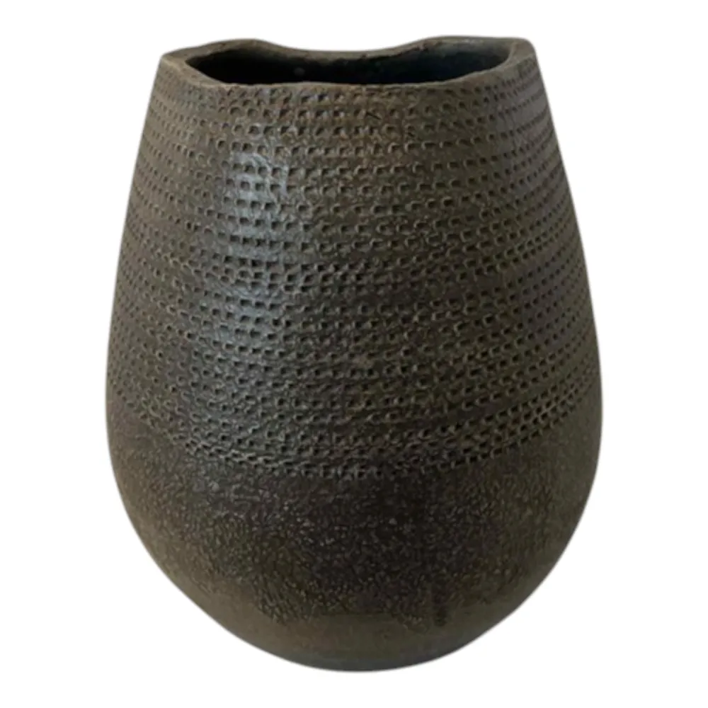 NORAHAVEN BROWN VASE 13 (IN)