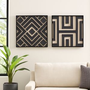 HALEHAVEN SET OF 2 BLACK ART 20 (IN) 10