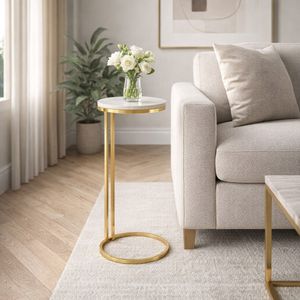GRANLEYMOOR WHITE ACCENT TABLE 25 (IN) 8
