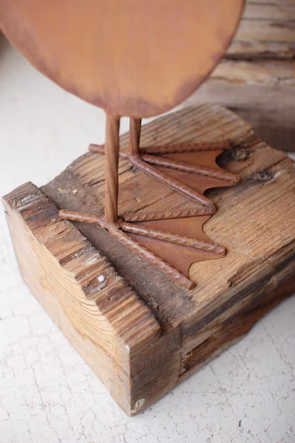 Set of 3 Rustic Metal Geese