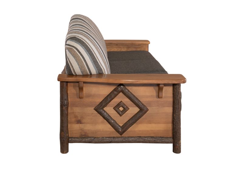 Hickory Diamond Peak Sofa - Customer Material - Seat:  Fabric TBD;   Backrest:  Fabric TBD 6