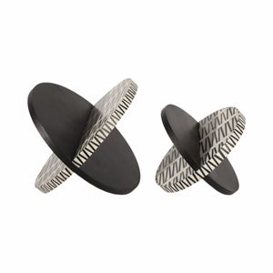 IVYGATE SET OF 2 BLACK DECOR 10 (IN) 6