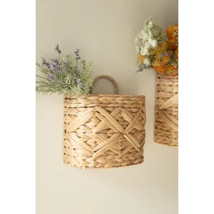 Set of 2 Seagrass Wall Baskets 3