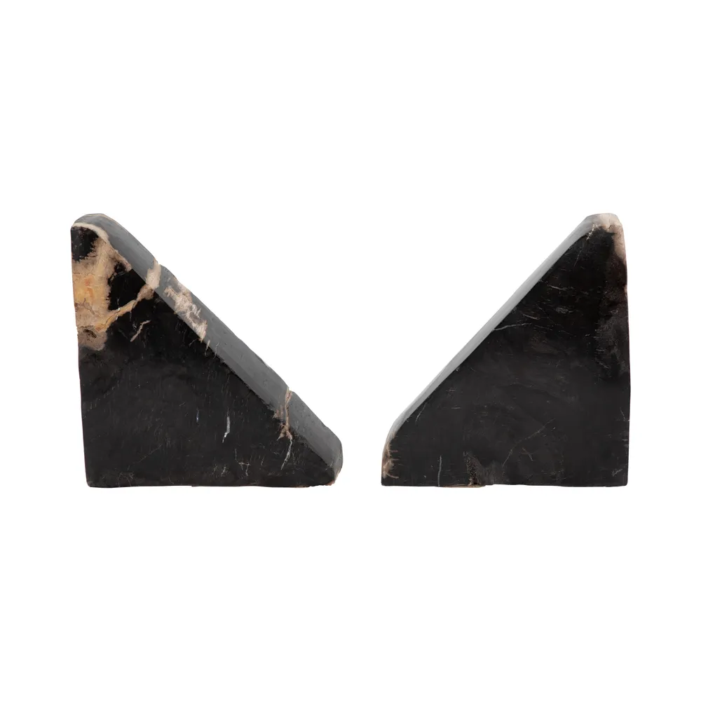 CHILTONVIEW SET OF 2 BLACK BOOKENDS 6 (IN)