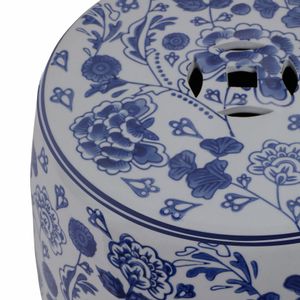 PEYTONWELL BLUE GARDEN STOOL 18 (IN) 6
