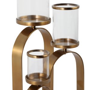 FLYNN GOLD CANDLE HOLDER 22 (IN) 6
