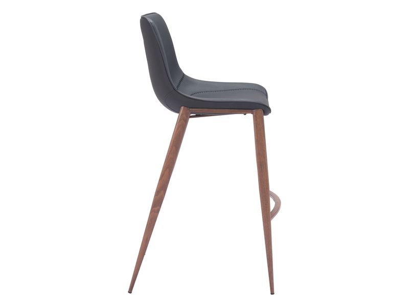Magnus Barstool Black & Walnut 3