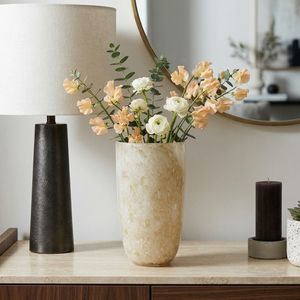 GORTONMOOR IVORY GLASS VASE 12 (IN) 12
