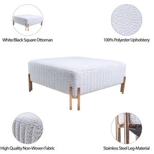 ARNETTPARK BLACK OTTOMAN 18 (IN) 8