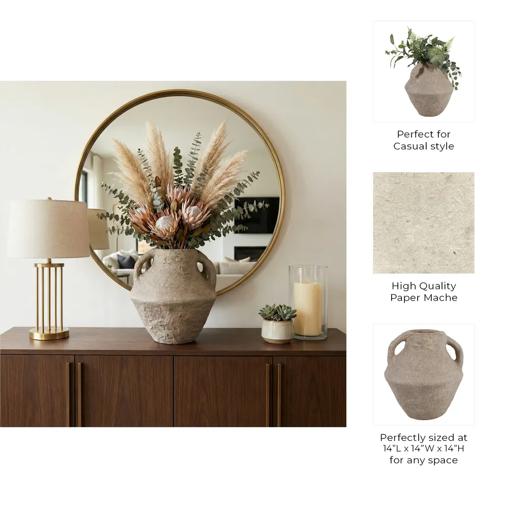 FERRIS TAN VASE 14 (IN)