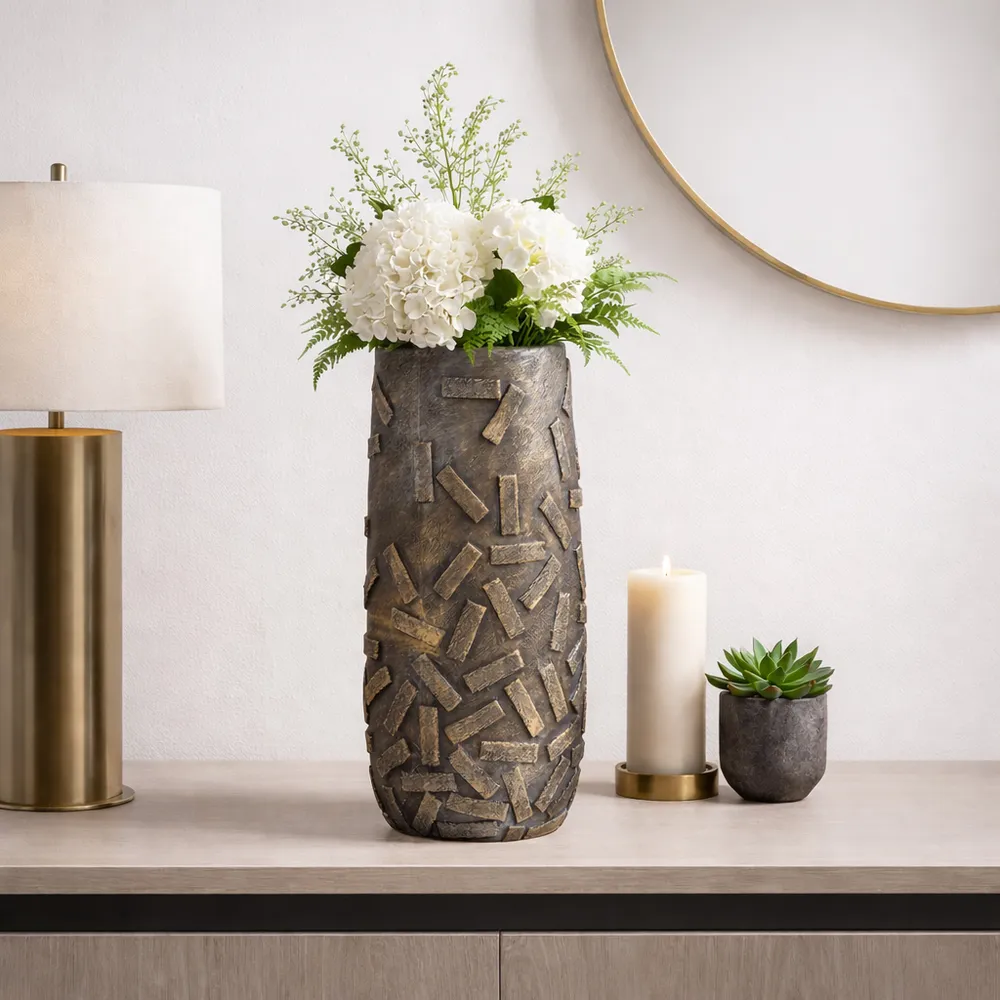 HAWLEYFORD BRONZE VASE 19 (IN)