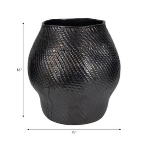 SHAWRUN BLACK VASE 16 (IN) 9