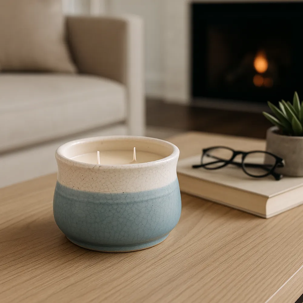 BENNETSTONE MOCO BAMBOO CANDLE 4 (IN)