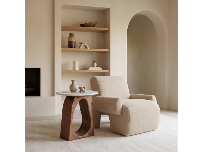 Rura Accent Chair Heathered Beige 10