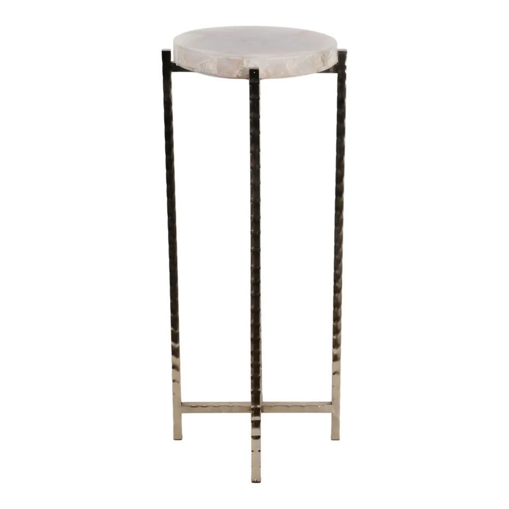 DUNEROSE WHITE TABLE 27 (IN)