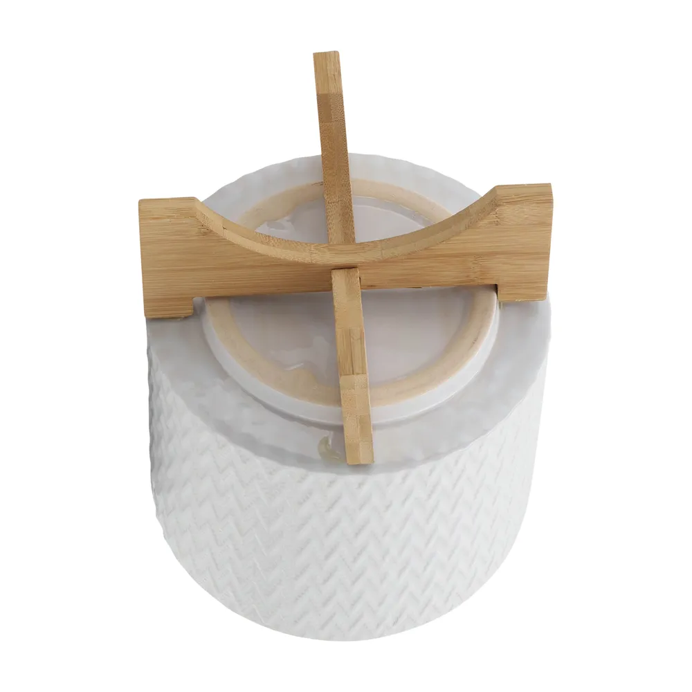 DOYLETON WHITE PLANTER 10 (IN)