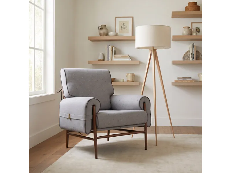 Imperial Floor Lamp Beige & Natural 13