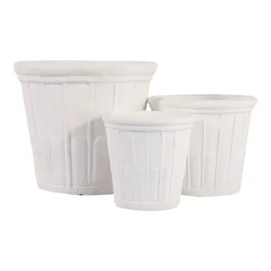 INGRIDLEY SET OF 3 WHITE PLANTER 13 (IN) 6