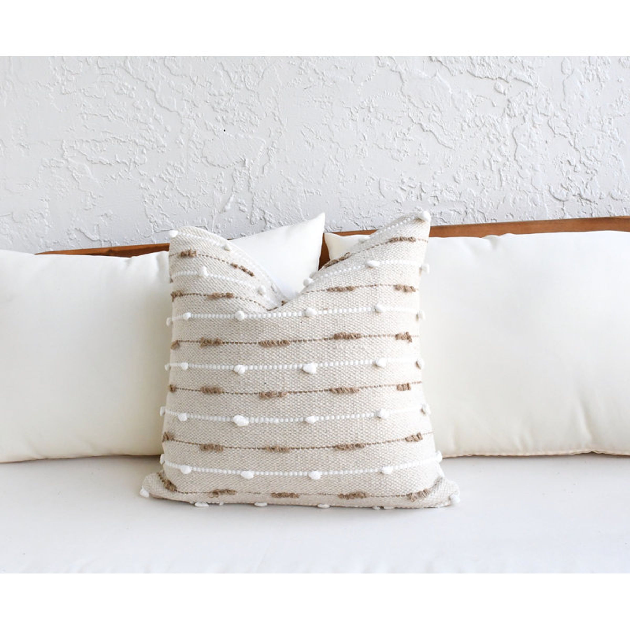 Candina Textured Cotton Pillow Cover